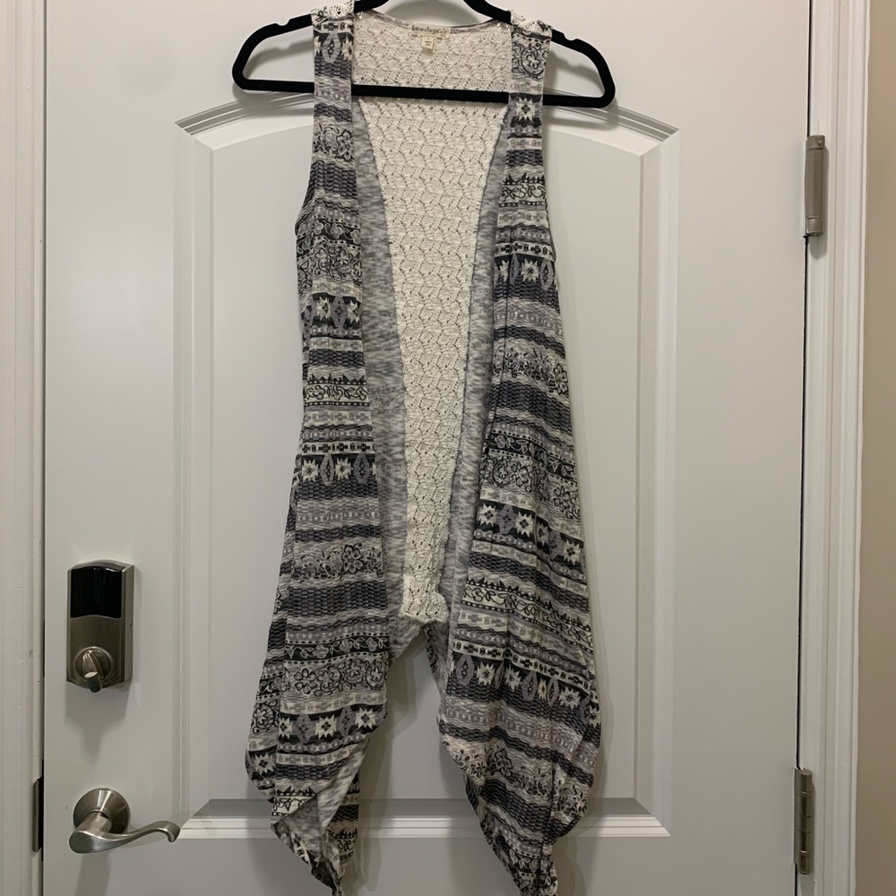 Cute open cardigan vest